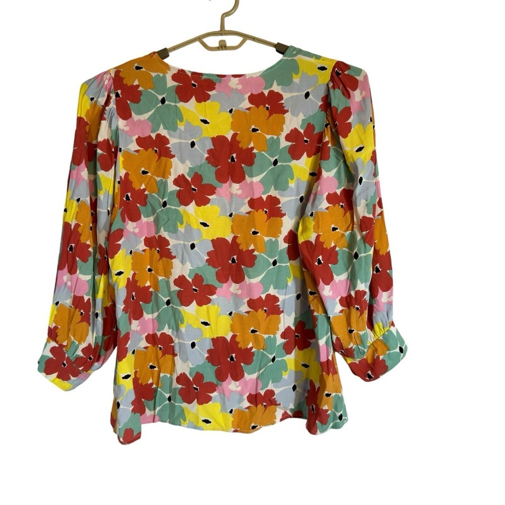 Michelle McDowell top XXL Women's Floral Long Sleeve Tunic Cottagecore